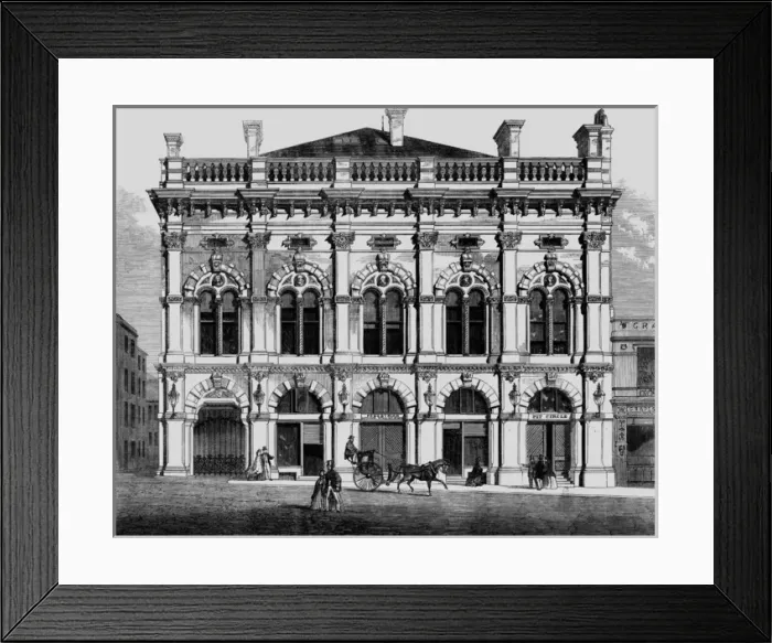 Framed Print : Prince of Wales Theatre, Liverpool, 1866 Framed Print : Prince of Wales Theatre, Liverpool, 1866