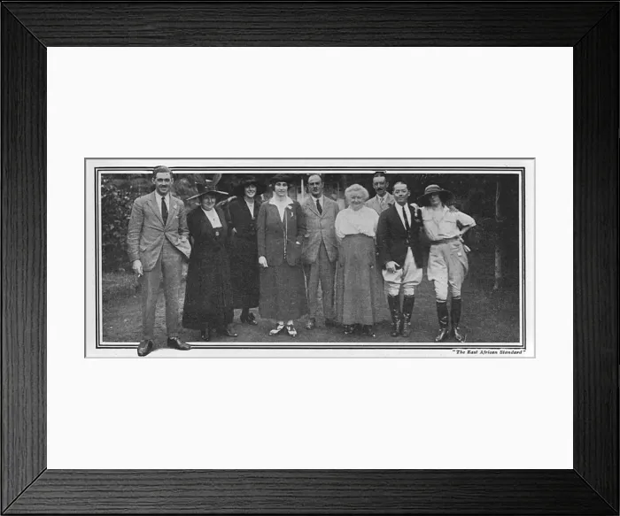 Framed Print : Wedding group in Nairobi featuring Lady Idina Gordon Framed Print : Wedding group in Nairobi featuring Lady Idina Gordon