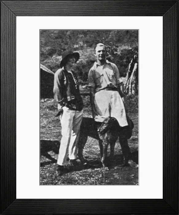 Framed Print : The Hon. Josslyn and Lady Idina Hay Framed Print : The Hon. Josslyn and Lady Idina Hay