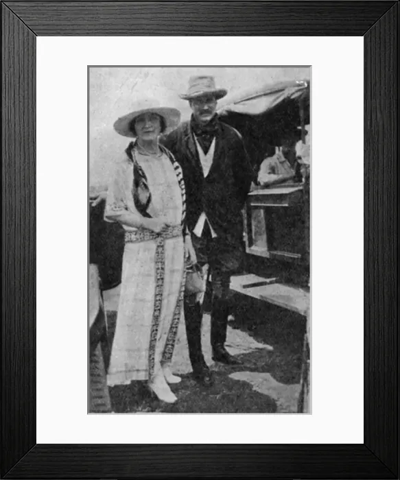 Framed Print : Lord and Lady Francis Scott at Njoro Polo Ground