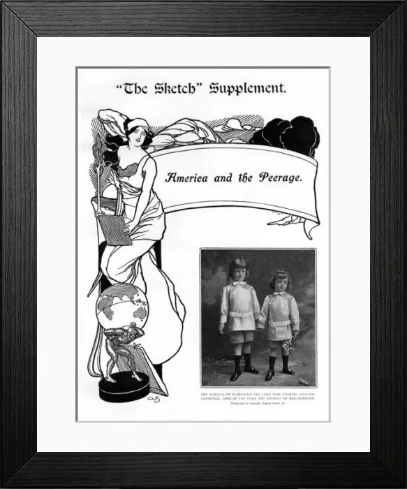 Framed Print : The Sketch - America and the Peerage Framed Print : The Sketch - America and the Peerage