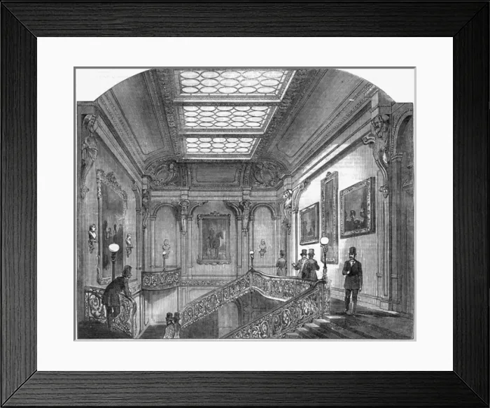 Framed Print : Interior of the Army and Navy Club