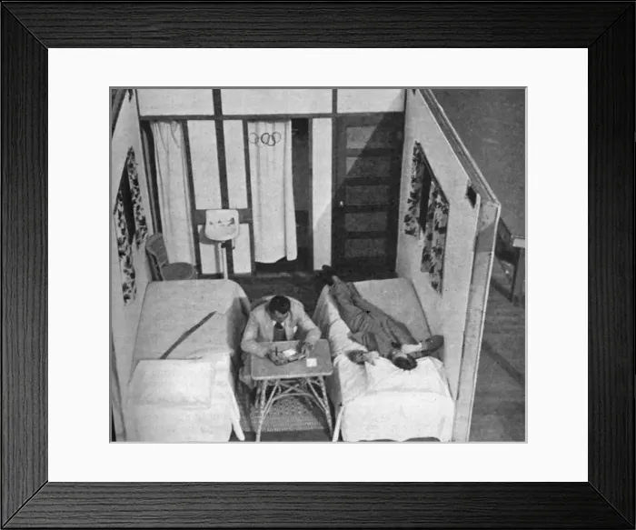 Framed Print : 1932 Los Angeles Olympic Village interior
