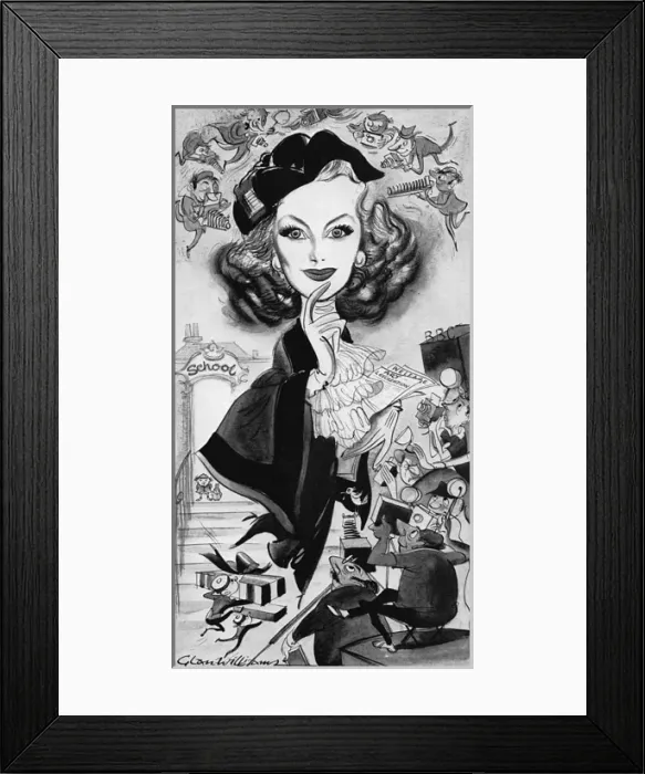 Framed Print : Mrs Gerald Legge by Glan Williams Framed Print : Mrs Gerald Legge by Glan Williams