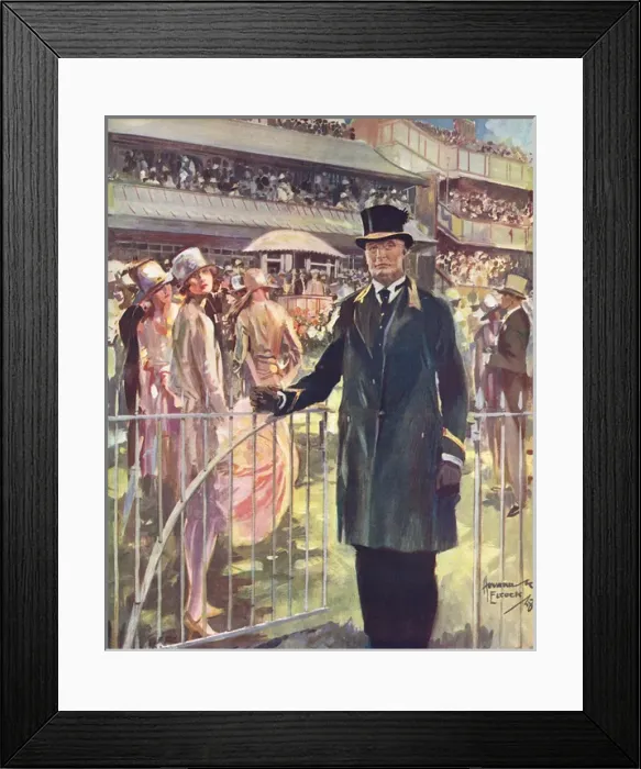 Framed Print : Verderer at the gate of Royal Enclosure, Ascot Framed Print : Verderer at the gate of Royal Enclosure, Ascot