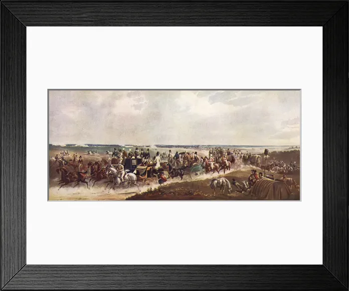 Framed Print : Ascot Meeting in early Victorian age Framed Print : Ascot Meeting in early Victorian age
