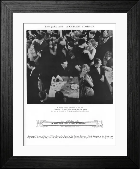Framed Print : The Jazz Age - scene from Champagne Framed Print : The Jazz Age - scene from Champagne