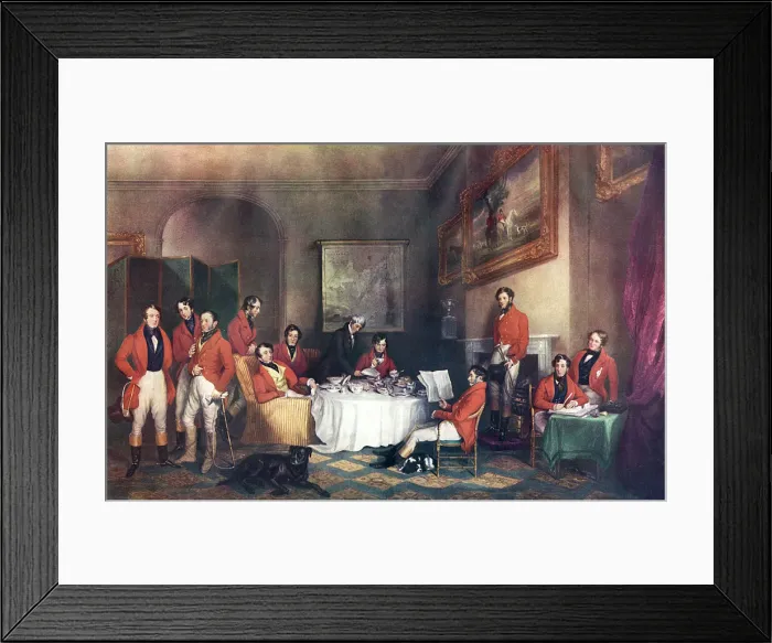 Framed Print : The Melton Breakfast by Sir Francis Grant Framed Print : The Melton Breakfast by Sir Francis Grant