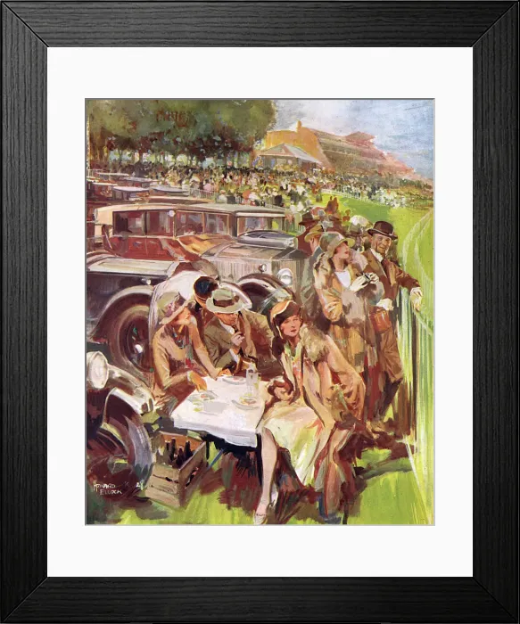 Framed Print : On the rails at Goodwood by Howard K Elcock Framed Print : On the rails at Goodwood by Howard K Elcock