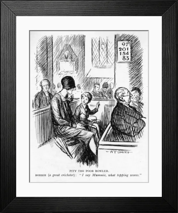 Framed Print : Pity the Poor Bowler by A T Smith Framed Print : Pity the Poor Bowler by A T Smith