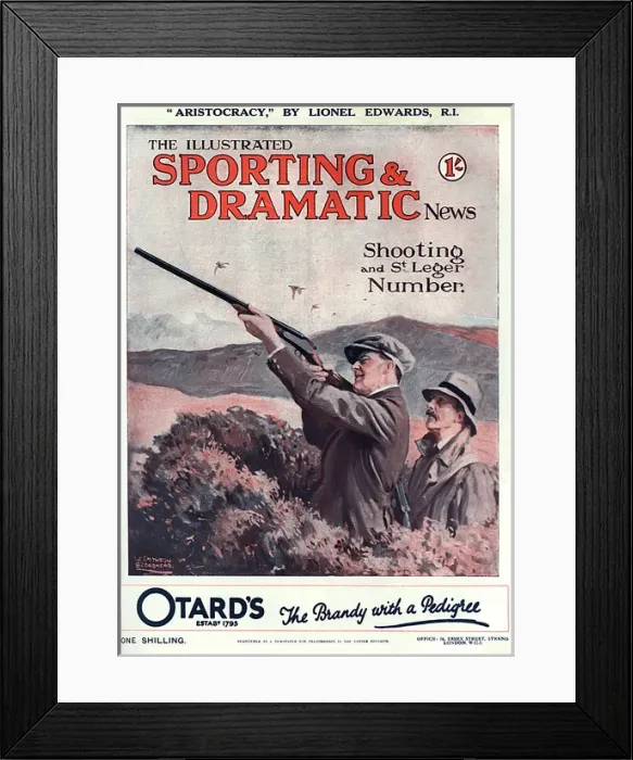 Framed Print : Illustrated Sporting & Dramatic News cover Shooting Number