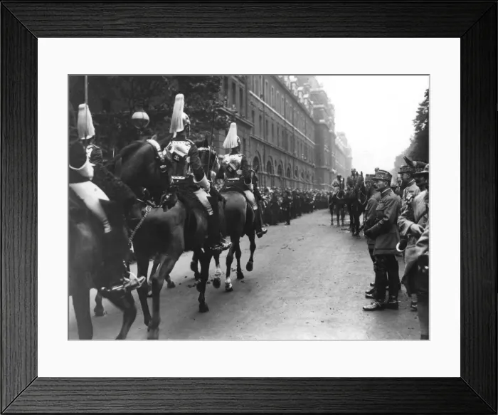Framed Print : Household Cavalry in Peace Day Victory parade, 1919 Framed Print : Household Cavalry in Peace Day Victory parade, 1919