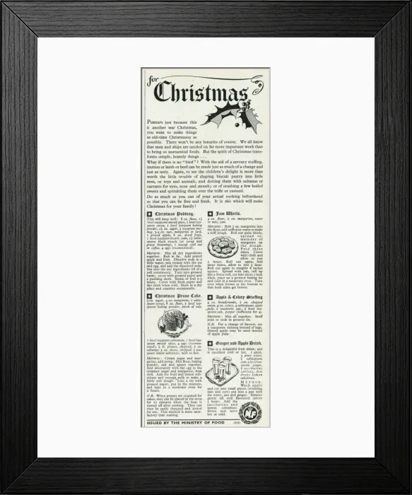 Framed Print : Advert for the Ministry of Food 1943 Framed Print : Advert for the Ministry of Food 1943