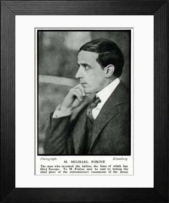 Framed Print : Michel Fokine, Russian choreographer and dancer