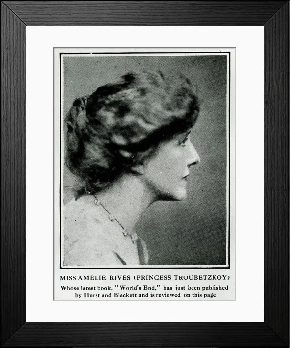 Framed Print : Amelie Rives Troubetzkoy, American writer Framed Print : Amelie Rives Troubetzkoy, American writer