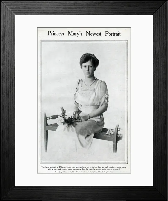Framed Print : Princess Mary, daughter of King George V