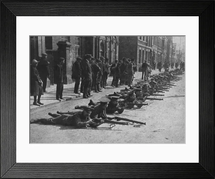 Framed Print : Soldiers drilling 1914 Framed Print : Soldiers drilling 1914