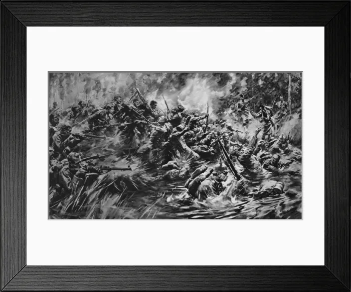 Framed Print : Ermenonville battle 1914