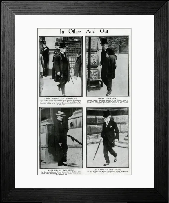 Framed Print : Incomings and outgoings on the outbreak of WW1 Framed Print : Incomings and outgoings on the outbreak of WW1