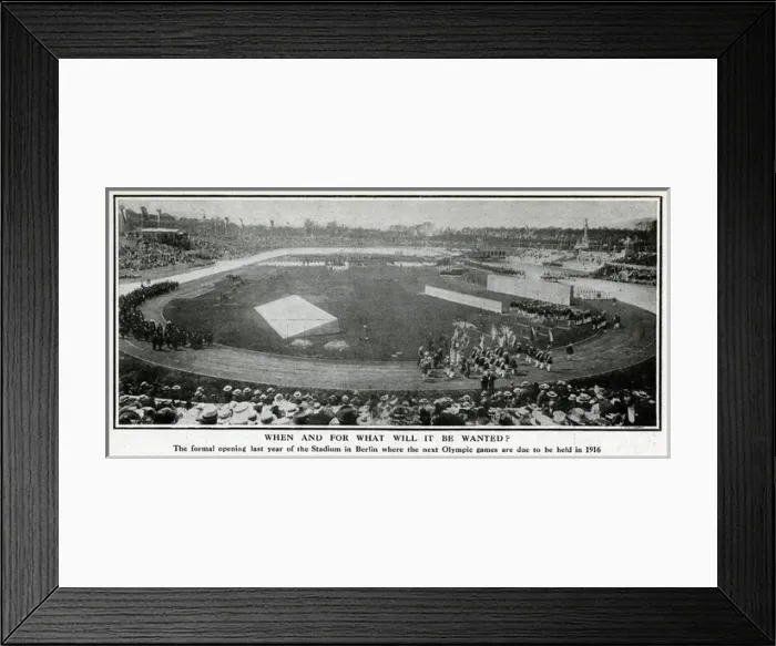 Framed Print : Formal opening of Olympic stadium, Berlin, Germany Framed Print : Formal opening of Olympic stadium, Berlin, Germany