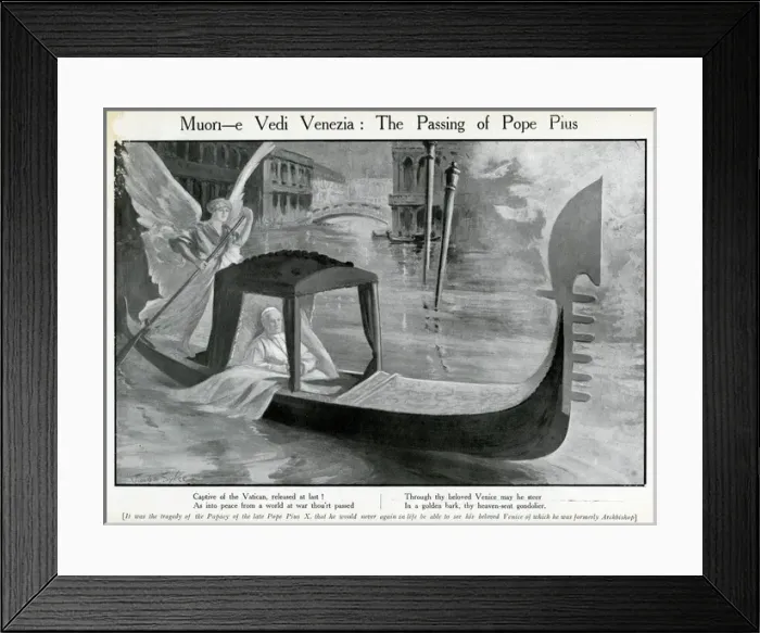 Framed Print : Death of Pope Pius X Framed Print : Death of Pope Pius X