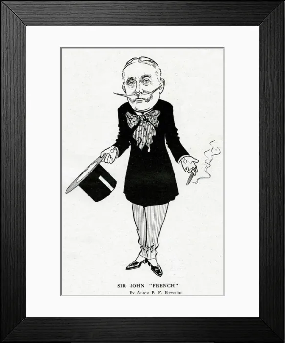 Framed Print : Caricature, Sir John French as a Frenchman, WW1 Framed Print : Caricature, Sir John French as a Frenchman, WW1