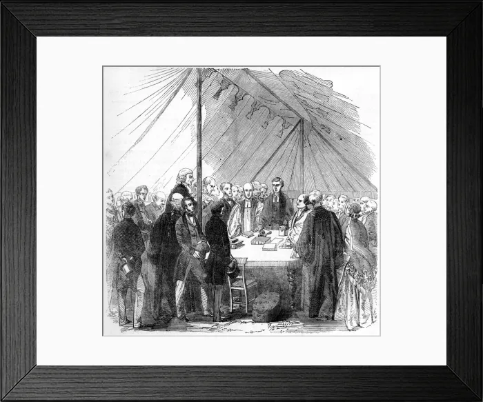 Framed Print : Middlesex Pauper Lunatic Asylum Cemetery, 1851 Framed Print : Middlesex Pauper Lunatic Asylum Cemetery, 1851