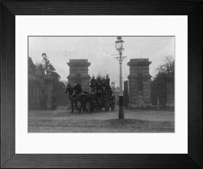 Framed Print : Middlesex Pauper Lunatic Asylum fire, 1903 Framed Print : Middlesex Pauper Lunatic Asylum fire, 1903
