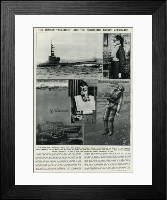 Framed Print : HMS Poseidon submarine escape apparatus Framed Print : HMS Poseidon submarine escape apparatus