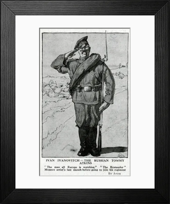 Framed Print : Ivan Ivanovitch, the Russian Tommy Atkins, WW1