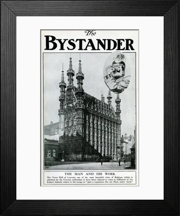 Framed Print : Town Hall at Louvain, Belgium, WW1 Framed Print : Town Hall at Louvain, Belgium, WW1
