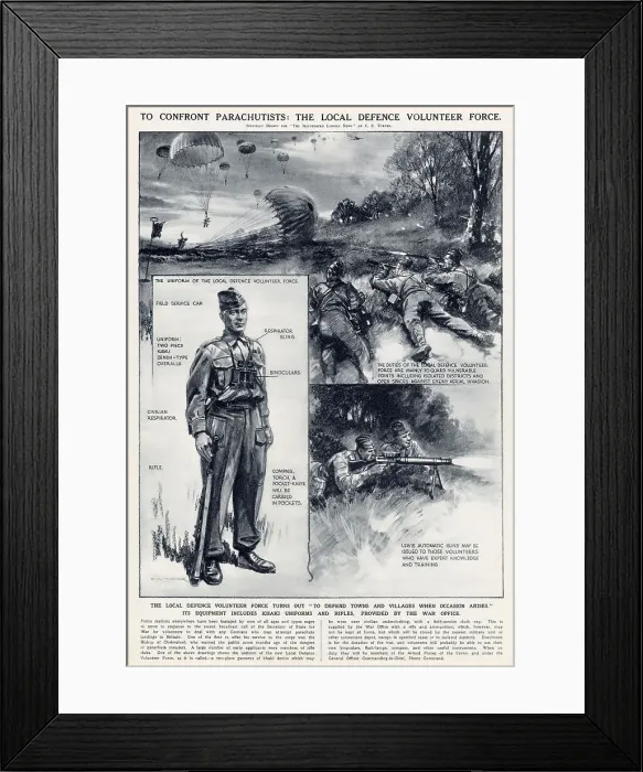 Framed Print : Local Defence Volunteer Force 1940 Framed Print : Local Defence Volunteer Force 1940