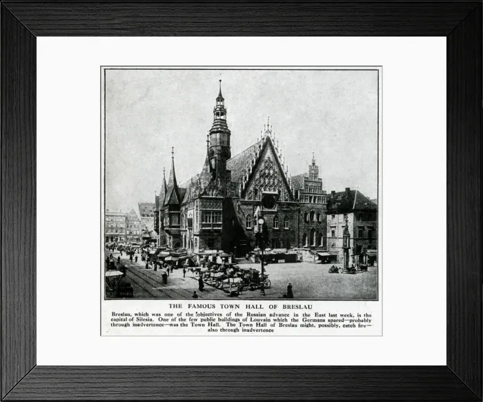 Framed Print : Town Hall at Breslau, Germany (now Wroclaw, Poland) Framed Print : Town Hall at Breslau, Germany (now Wroclaw, Poland)