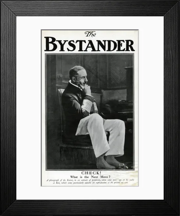 Framed Print : Kaiser Wilhelm II on his yacht at Kiel, Germany Framed Print : Kaiser Wilhelm II on his yacht at Kiel, Germany