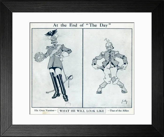 Framed Print : Cartoons, What He Will Look Like, WW1 Framed Print : Cartoons, What He Will Look Like, WW1