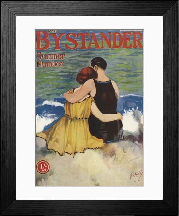 Framed Print : Bystander Summer Number front cover, 1919 Framed Print : Bystander Summer Number front cover, 1919