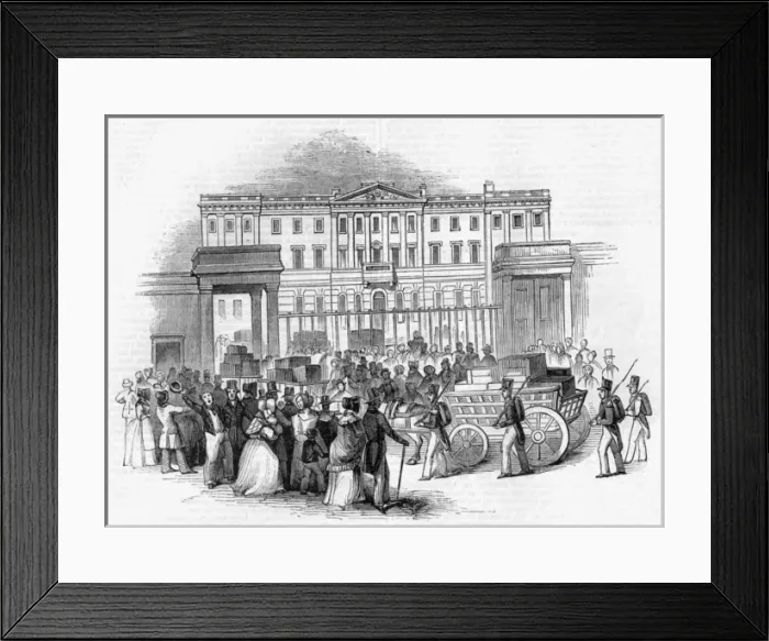 Framed Print : Chinese tribute money entering the mint Framed Print : Chinese tribute money entering the mint