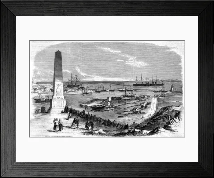 Framed Print : Great Eastern entering Holyhead harbour, 1859 Framed Print : Great Eastern entering Holyhead harbour, 1859
