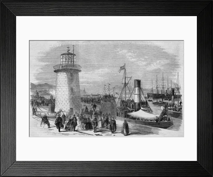 Framed Print : Great Eastern at Holyhead, 1859 Framed Print : Great Eastern at Holyhead, 1859