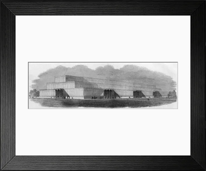 Framed Print : Design for Crystal Palace by Joseph Paxton Framed Print : Design for Crystal Palace by Joseph Paxton