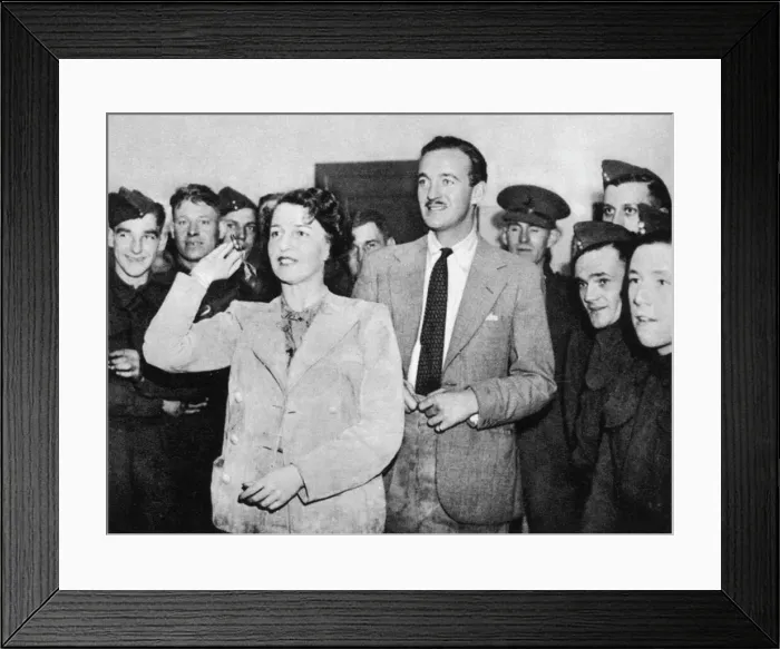 Framed Print : Nancy Lancaster and David Niven Framed Print : Nancy Lancaster and David Niven