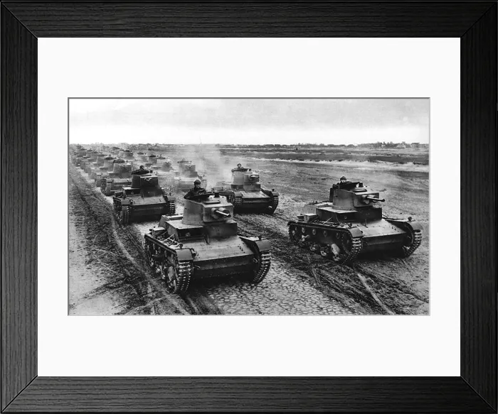 Framed Print : Polish tanks at the start of World War Two Framed Print : Polish tanks at the start of World War Two