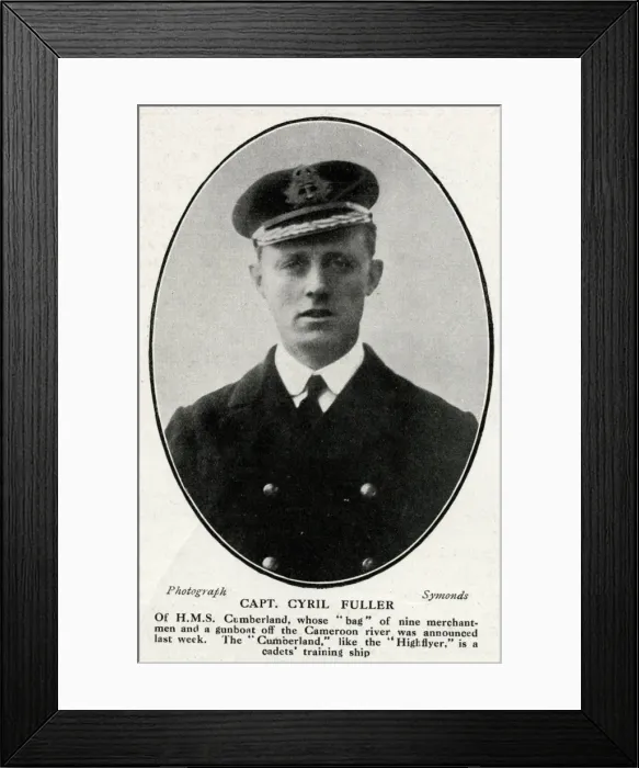 Framed Print : Captain C T M Fuller, HMS Cumberland, WW1 Framed Print : Captain C T M Fuller, HMS Cumberland, WW1