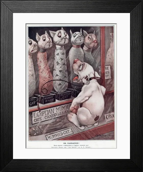 Framed Print : Oh, Carnarvon! by George Studdy Framed Print : Oh, Carnarvon! by George Studdy