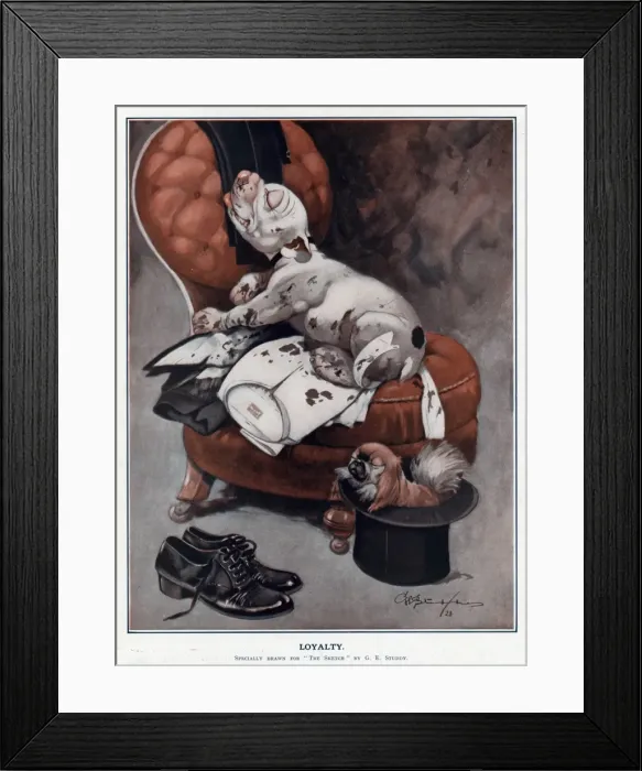 Framed Print : Loyalty by George Studdy