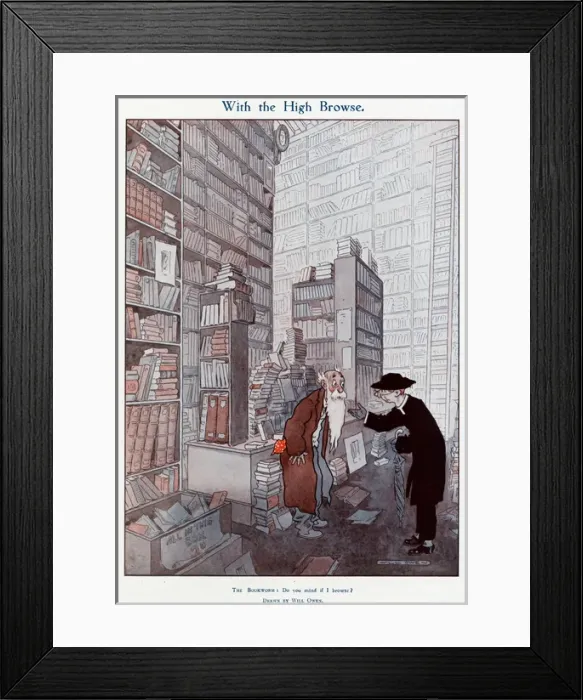 Framed Print : With the high browse 1923 Framed Print : With the high browse 1923
