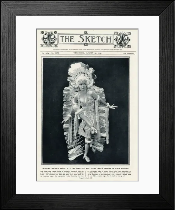 Framed Print : Irene Castle in 1923