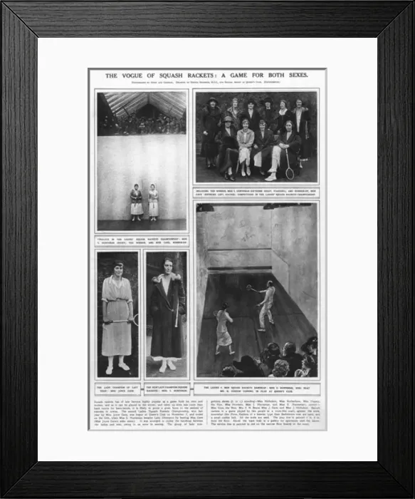 Framed Print : The vogue of squash rackets: a game for both sexes Framed Print : The vogue of squash rackets: a game for both sexes