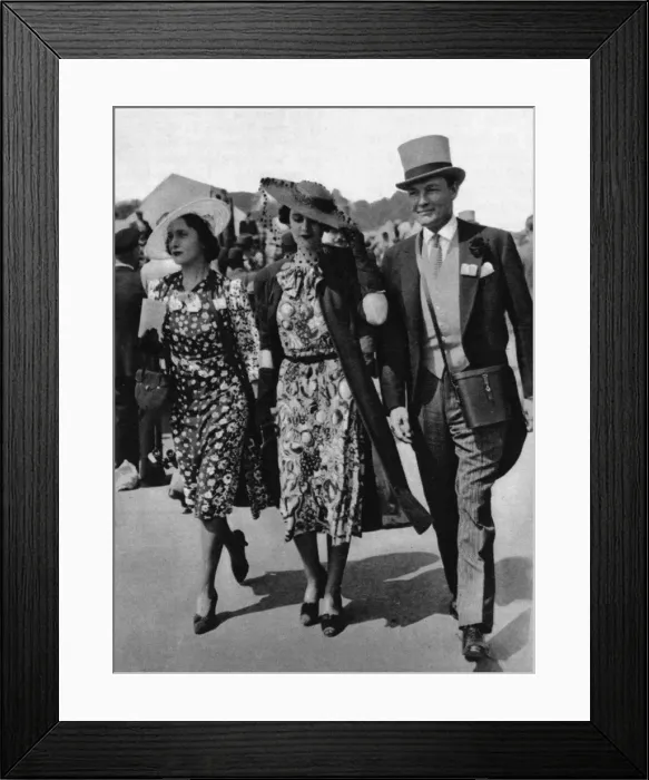Framed Print : Mrs Charles Sweeny at Ascot Framed Print : Mrs Charles Sweeny at Ascot