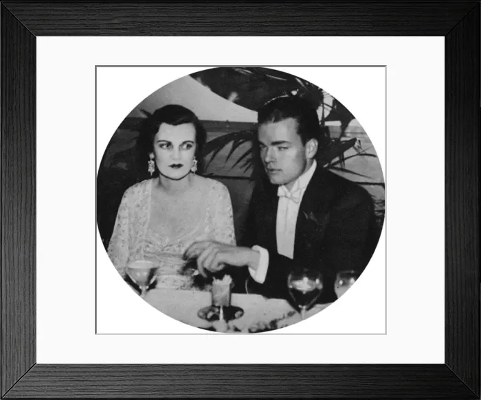 Framed Print : Engagement party of Margaret Whigham & Charles Sweeny
